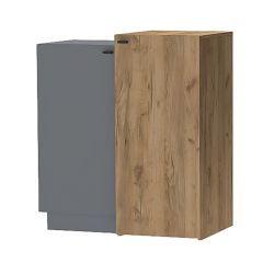 Модульная спальня Квадро (ЛДСП дуб крафт золотой) в Невьянске - nevyansk.mebel24.online | фото 4