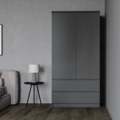 МОРИ МШ 900.1 Шкаф (графит) в Невьянске - nevyansk.mebel24.online | фото 2