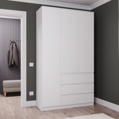 МОРИ МШ 1200.1 Шкаф (белый) в Невьянске - nevyansk.mebel24.online | фото