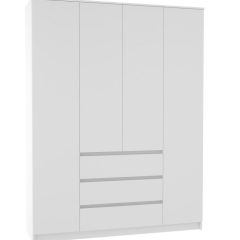 МОРИ МШ 1600.1 Шкаф (белый) в Невьянске - nevyansk.mebel24.online | фото 2
