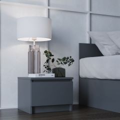 МОРИ ТПМ 400.1 Тумба прикроватная (графит) в Невьянске - nevyansk.mebel24.online | фото