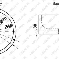 Накладная раковина melana mln-7076b (черная) в Невьянске - nevyansk.mebel24.online | фото 2