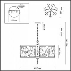 Подвесная люстра Odeon Light Elegante 4878/7 в Невьянске - nevyansk.mebel24.online | фото 4