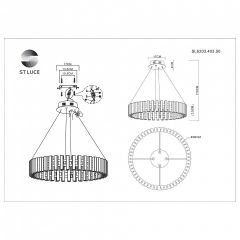 Подвесная люстра ST-Luce Estense SL6203.403.50 в Невьянске - nevyansk.mebel24.online | фото 4