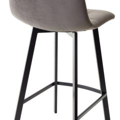 Полубарный стул CHILLI-QB SQUARE графит #14, велюр / черный каркас (H=66cm) М-City в Невьянске - nevyansk.mebel24.online | фото 2