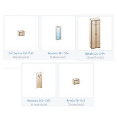 Прихожая Карина композиция 7 (Снежный ясень) в Невьянске - nevyansk.mebel24.online | фото 3