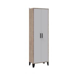Прихожая Витра Шкаф платяной (Белый/Дуб сонома) в Невьянске - nevyansk.mebel24.online | фото
