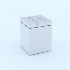 Пуф КВАДРО Белый в Невьянске - nevyansk.mebel24.online | фото 2