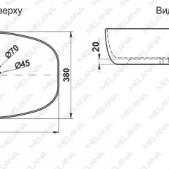 Раковина MELANA MLN-320352 в Невьянске - nevyansk.mebel24.online | фото 2