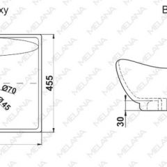Раковина MELANA MLN-7211 в Невьянске - nevyansk.mebel24.online | фото 2
