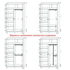 Шкаф-купе 1400 серии SOFT D1+D3+B2+PL1 (2 ящика+1штанга) профиль «Графит» в Невьянске - nevyansk.mebel24.online | фото 7