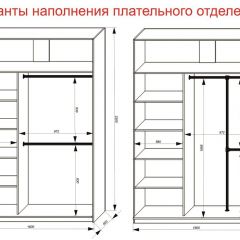 Шкаф-купе 1600 серии SOFT D6+D4+B2+PL2 (2 ящика+1штанга+1 полка) профиль «Капучино» в Невьянске - nevyansk.mebel24.online | фото 9