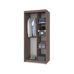 ТОМАС Шкаф-купе с зеркалом Шимо темный/светлый Т22 в Невьянске - nevyansk.mebel24.online | фото 2