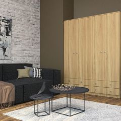 Шкаф Нина (М6) Дуб Сонома в Невьянске - nevyansk.mebel24.online | фото
