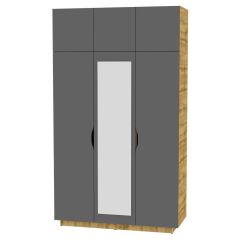 Шкаф с зеркалом "Аврора (H21_M)" в Невьянске - nevyansk.mebel24.online | фото 19