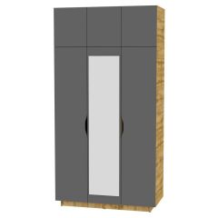 Шкаф с зеркалом "Аврора (H23_M)" в Невьянске - nevyansk.mebel24.online | фото 19