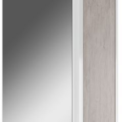 Шкаф-зеркало Uno 60 Дуб серый левый/правый Домино (DU1503HZ) в Невьянске - nevyansk.mebel24.online | фото