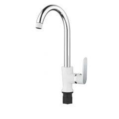Смеситель для кухни Accoona A4566G (белый) в Невьянске - nevyansk.mebel24.online | фото