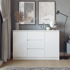МОРИ Спальный гарнитур (белый) в Невьянске - nevyansk.mebel24.online | фото 12