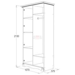 Спальный гарнитур Ольга-1Н (модульная) в Невьянске - nevyansk.mebel24.online | фото 3