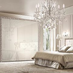 Спальный гарнитур Тиффани Premium слоновая кость/серебро в Невьянске - nevyansk.mebel24.online | фото