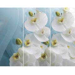 Стол Бостон-3 (Белая Орхидея) 1100/1420*700, опора Брифинг в Невьянске - nevyansk.mebel24.online | фото 2