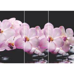 Стол Бостон-3 (Розовая Орхидея) 1100/1420*700, опора Брифинг в Невьянске - nevyansk.mebel24.online | фото 2