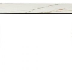 Стол BRONTE 220 KL-188 Контрастный мрамор матовый, итальянская керамика/ Шампань, ®DISAUR в Невьянске - nevyansk.mebel24.online | фото 2
