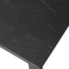 Стол CORNER 120 MATT BLACK MARBLE SOLID CERAMIC / BLACK, ®DISAUR в Невьянске - nevyansk.mebel24.online | фото 9