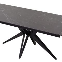 Стол FORIO 160 MATT BLACK MARBLE SOLID CERAMIC / BLACK, ®DISAUR в Невьянске - nevyansk.mebel24.online | фото 5