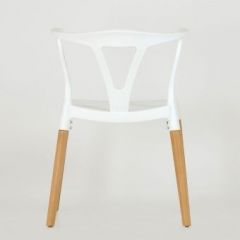 Стул Barneo N-218 Wishbone интерьерный кухонный белый в Невьянске - nevyansk.mebel24.online | фото 2