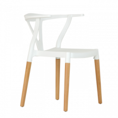 Стул Barneo N-218 Wishbone интерьерный кухонный белый в Невьянске - nevyansk.mebel24.online | фото