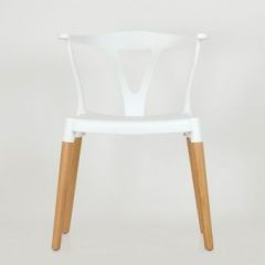 Стул Barneo N-218 Wishbone интерьерный кухонный белый в Невьянске - nevyansk.mebel24.online | фото 3
