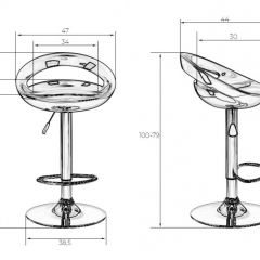 Стул барный DOBRIN DISCO LM-1010 (белый) в Невьянске - nevyansk.mebel24.online | фото 2