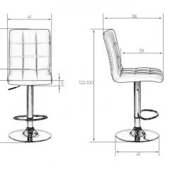 Стул барный DOBRIN KRUGER LM-5009 (черный) в Невьянске - nevyansk.mebel24.online | фото 2