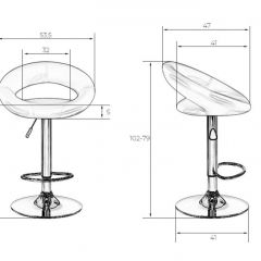 Стул барный DOBRIN MIRA LM-5001 (черный) в Невьянске - nevyansk.mebel24.online | фото 3