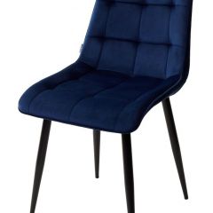 Стул CHIC BLUVEL-86 NAVY BLUE / черный каркас М-City в Невьянске - nevyansk.mebel24.online | фото