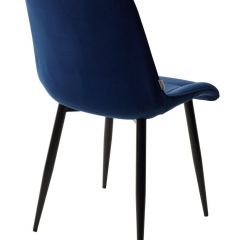 Стул CHIC BLUVEL-86 NAVY BLUE / черный каркас М-City в Невьянске - nevyansk.mebel24.online | фото 3