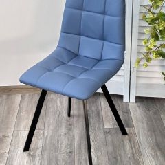Стул CHILLI-Q SQUARE Oracul 795 Синий, экокожа PU / черный каркас, М-City в Невьянске - nevyansk.mebel24.online | фото 4
