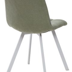 Стул CHILLI SQUARE UF860-11B мятный, ткань/ белый каркас М-City в Невьянске - nevyansk.mebel24.online | фото 2