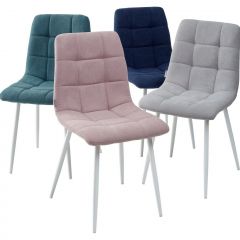 Стул CHILLI UF860-04B сиреневый, ткань/ белый каркас М-City в Невьянске - nevyansk.mebel24.online | фото 2