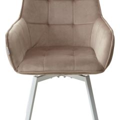 Стул MAVERICK 360 град. поворот. BLUVEL-40 BEIGE/ белый каркас, М-City в Невьянске - nevyansk.mebel24.online | фото 7