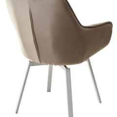 Стул MAVERICK 360 град. поворот. BLUVEL-40 BEIGE/ белый каркас, М-City в Невьянске - nevyansk.mebel24.online | фото 9