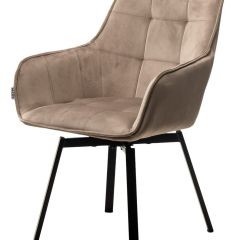 Стул MAVERICK 360 град. поворот. BLUVEL-40 BEIGE/ черный каркас, М-City в Невьянске - nevyansk.mebel24.online | фото 4
