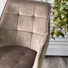 Стул MAVERICK 360 град. поворот. BLUVEL-40 BEIGE/ черный каркас, М-City в Невьянске - nevyansk.mebel24.online | фото 6