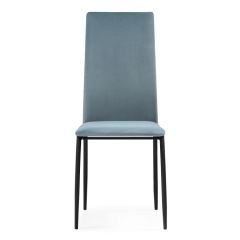 Стул на металлокаркасе Tod light blue / black в Невьянске - nevyansk.mebel24.online | фото