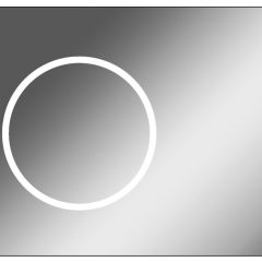 Зеркало Eclipse 90 black с подсветкой Sansa (SE1031Z) в Невьянске - nevyansk.mebel24.online | фото