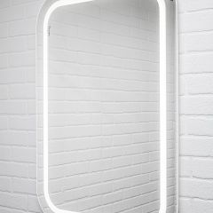 Зеркало Elis 100 white с подсветкой Sansa (SEe1045Z) в Невьянске - nevyansk.mebel24.online | фото 3