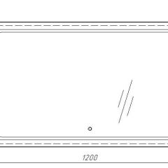 Зеркало Galaxy 120 alum с подсветкой Sansa (SG1010Z) в Невьянске - nevyansk.mebel24.online | фото 7