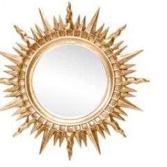 Зеркало круглое золото (1810(1) в Невьянске - nevyansk.mebel24.online | фото 1